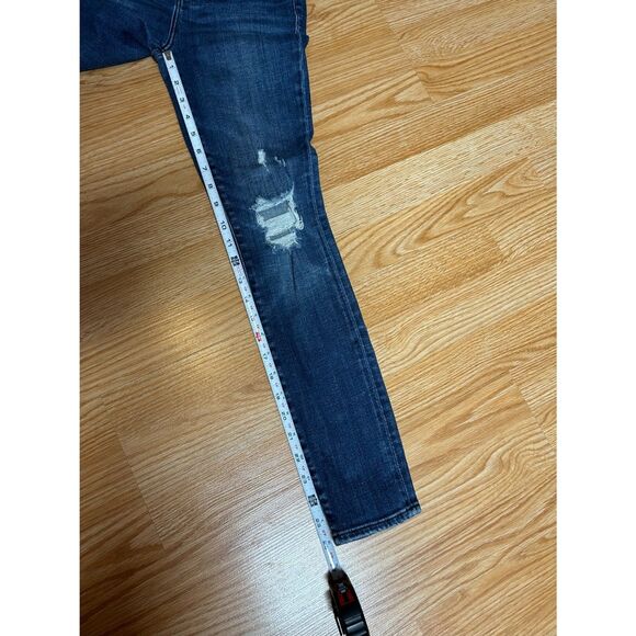 Women's Abercrombie & Fitch Distressed Jeans size 25/0 Medium Wash Blue B149 - Picture 4 of 7